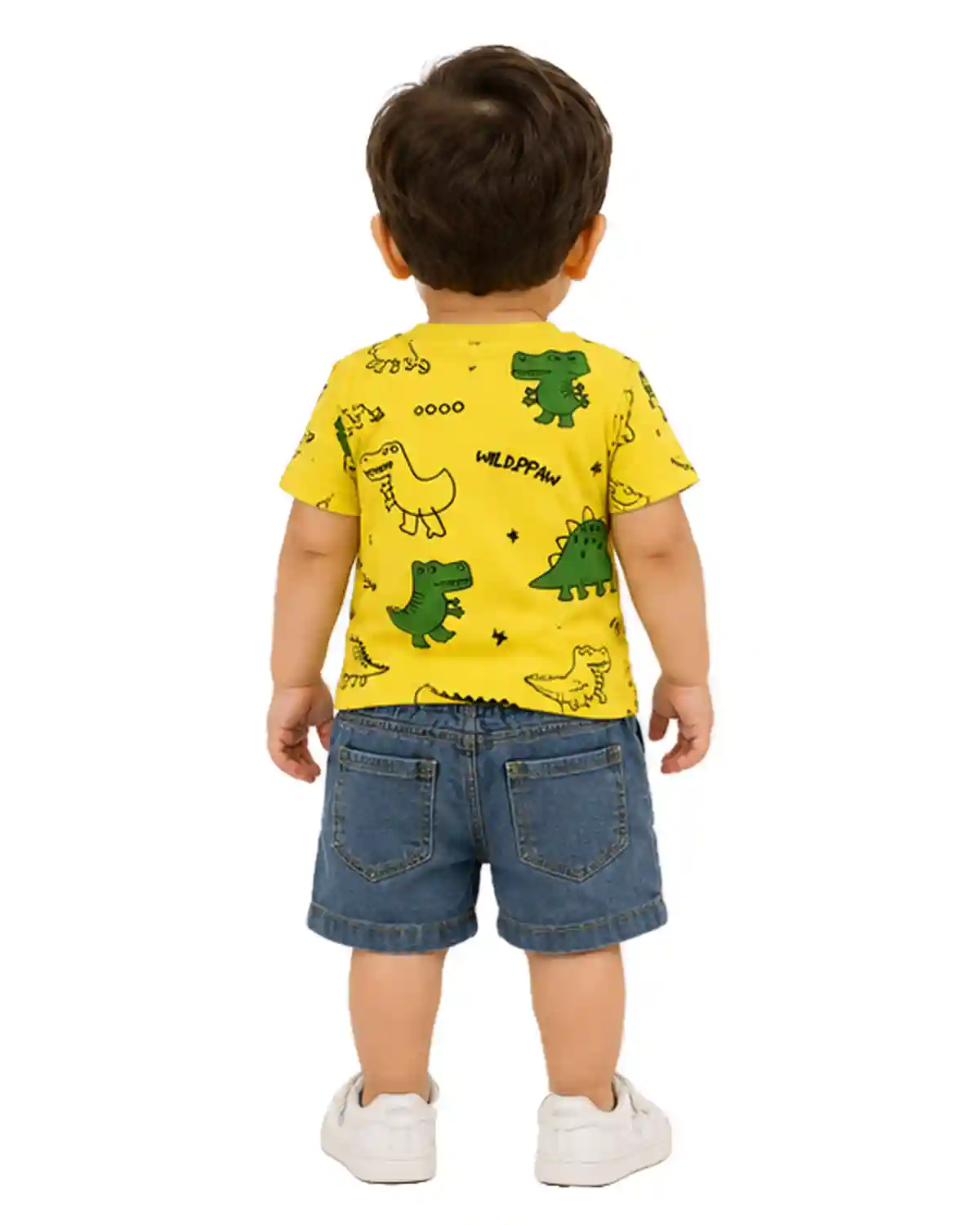 dinosaur-denim-kids-tshirt-shorts-back